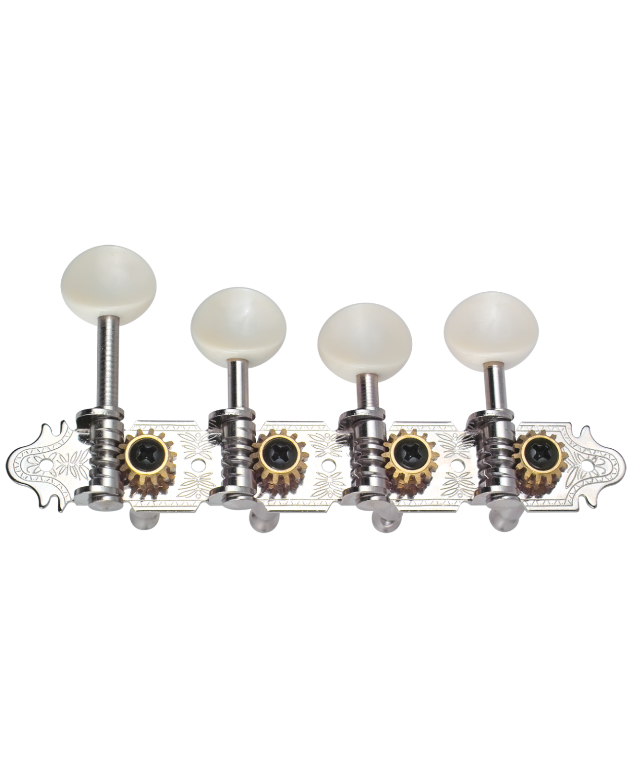 Golden Gate FM-5 F-Model Mandolin Tuners – 2 Planks (4+4) – Nickel