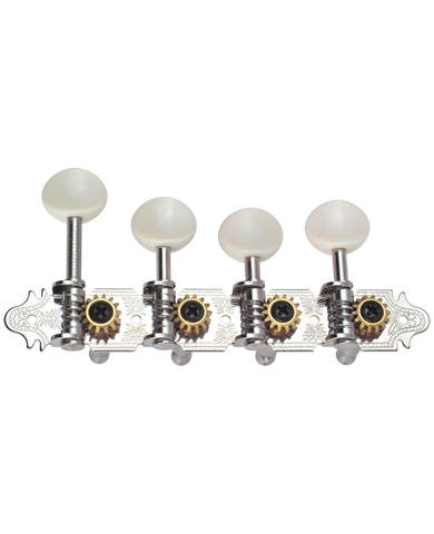 Golden Gate FM-5 F-Model Mandolin Tuners – 2 Planks (4+4) – Nickel
