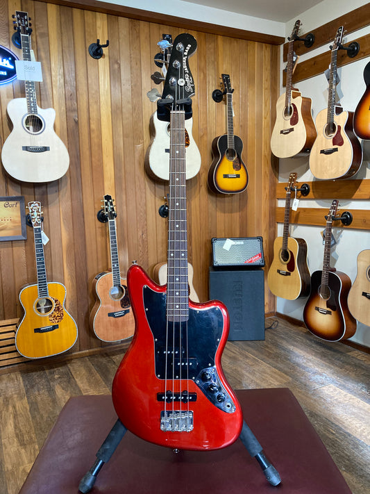Squier Vintage Modified Jaguar Bass Special SS w/Case - Candy Apple Red (2012)