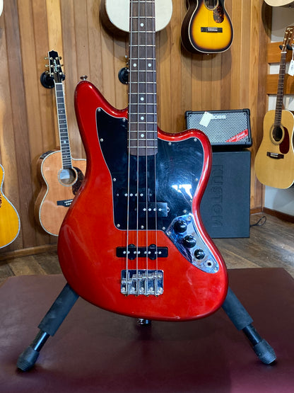 Squier Vintage Modified Jaguar Bass Special SS w/Case - Candy Apple Red (2012)