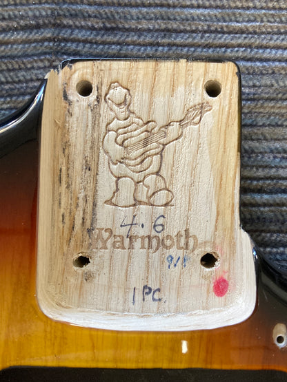 Warmoth Swamp Ash Sunburst Stratocaster Body (Used)
