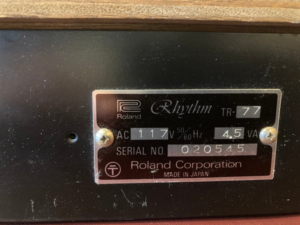 Roland TR-77 Drum Machine (1970's)