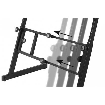 On-Stage Folding-Z Keyboard Stand With Second Tier