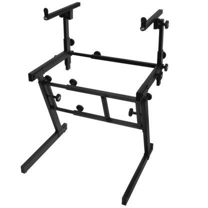 On-Stage Folding-Z Keyboard Stand With Second Tier