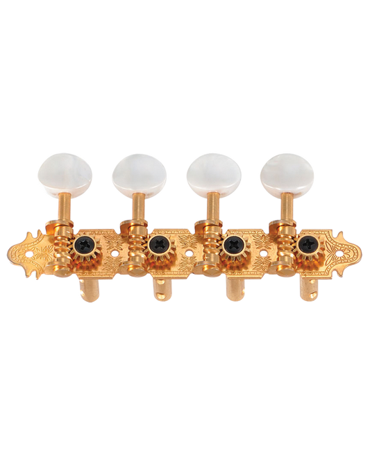 Golden Gate M-123 A-Model Mandolin Tuners – 2 Planks (4+4) – Gold