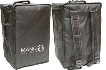 Mano Cajon w/Foam Seat Pad - Striped Ebony