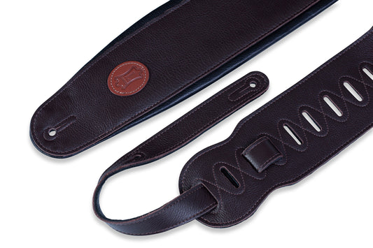 Levy's Signature Series 4.5" Garment Leather Strap, Dark Brown