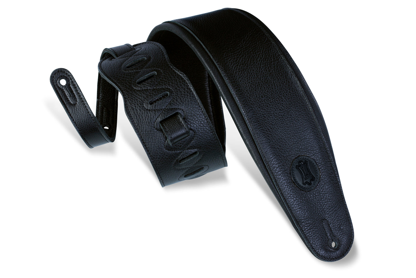 Levy's Signature Series 4.5" Garment Leather Strap, Black