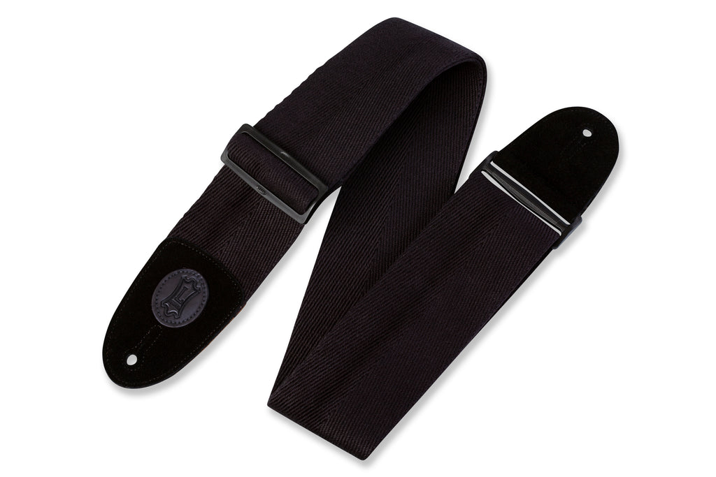 Levy's Signature Series 3" Heavy Weight Cotton Strap, Black