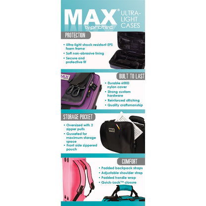 Protec MAX Oblong Violin Case - 4/4 - Black
