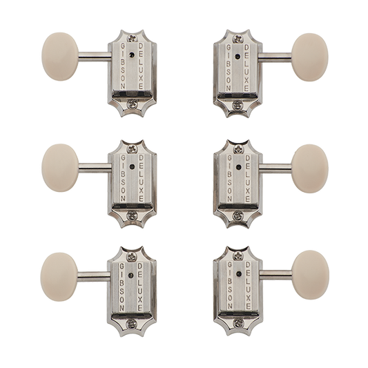 Gibson MH060 Deluxe White Button Tuner Set