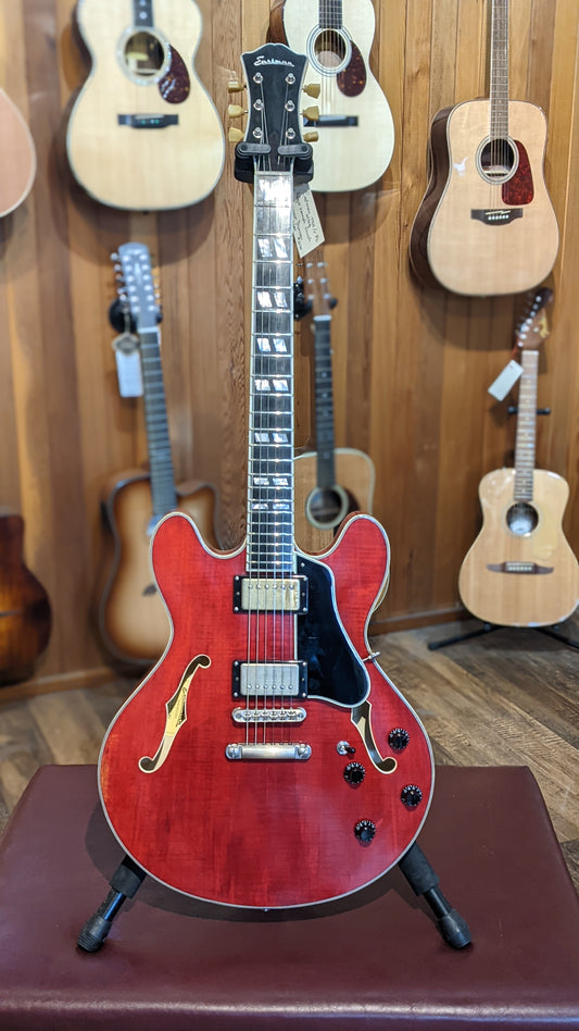 Eastman T59/V-RD Thinline Deluxe Semi Hollow Electric Guitar w/ Case