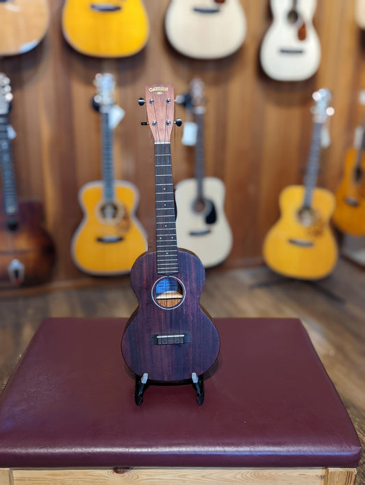 Gretsch Guitars G9120 Tenor Standard Ukulele with Gig Bag, Ovangkol Fingerboard - Vintage Mahogany Stain (Used)