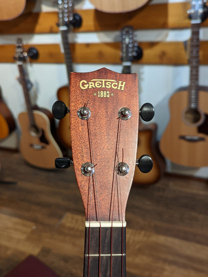 Gretsch Guitars G9120 Tenor Standard Ukulele with Gig Bag, Ovangkol Fingerboard - Vintage Mahogany Stain (Used)