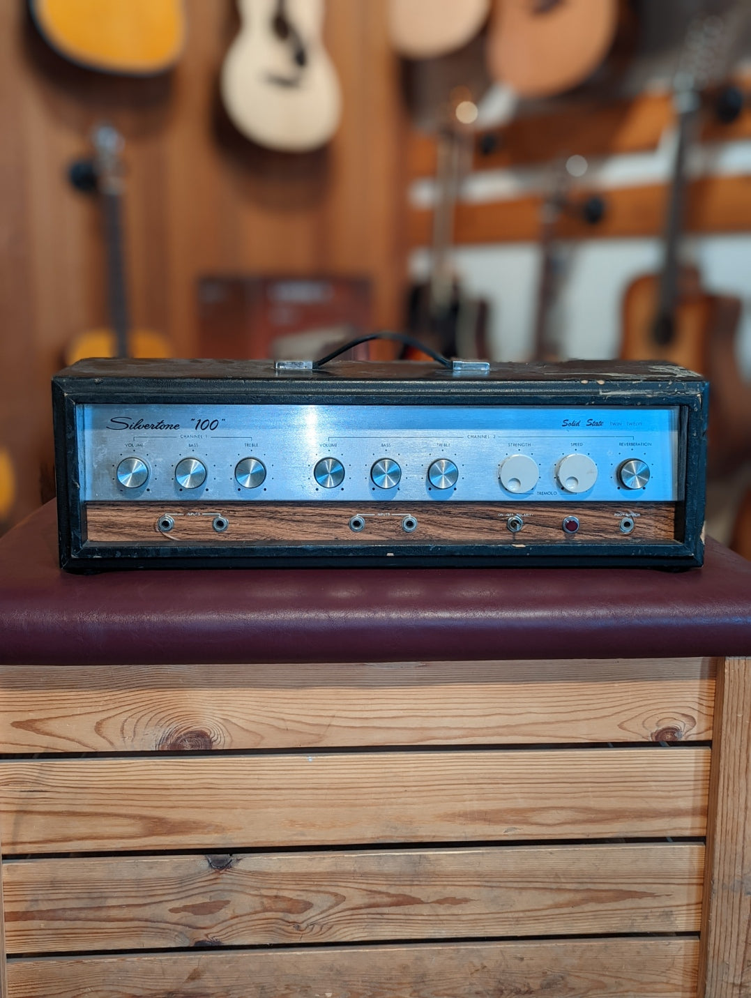 Silvertone 14646/26650 "100' Solid State Twin Twelve Amp (Used)