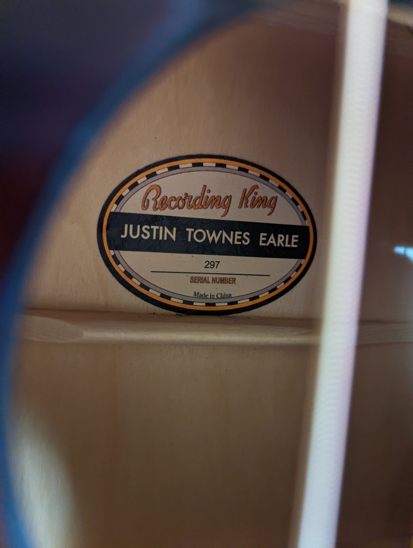Recording King JTE Justin Townes Earle Signature Guitar w/Case (Used)