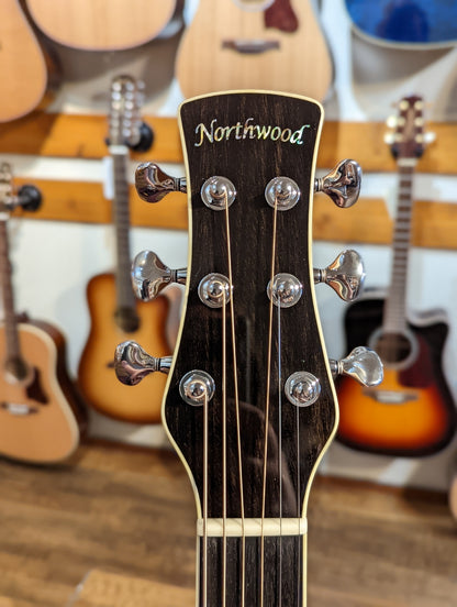 Northwood Guitars R80 14 Fret 00 Deep Body Acoustic w/Case 011422 #938