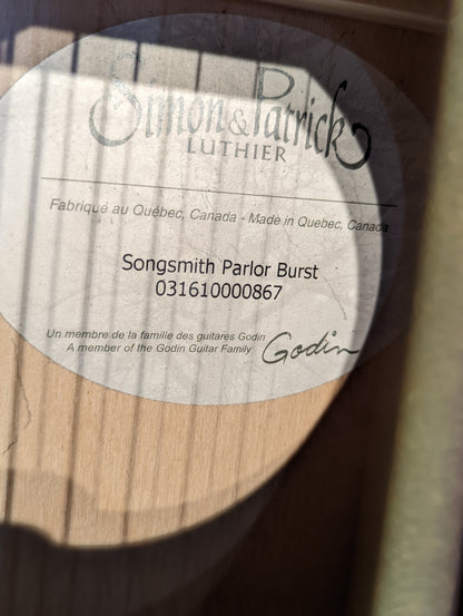 Simon & Patrick Songsmith Parlor Sunburst (Used)