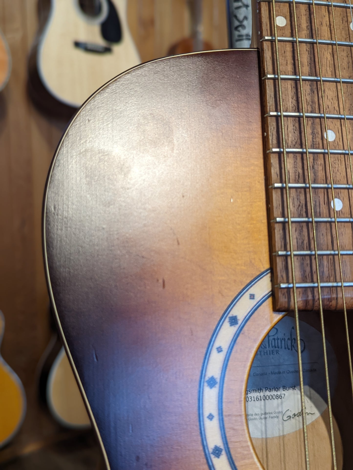 Simon & Patrick Songsmith Parlor Sunburst (Used)