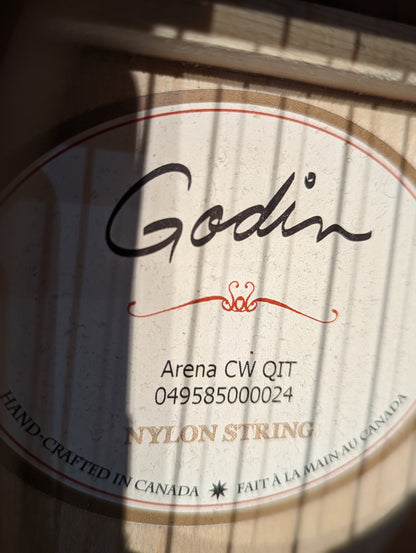 Godin Arena CW QIT Acoustic/Electric Nylon String Guitar (Used)