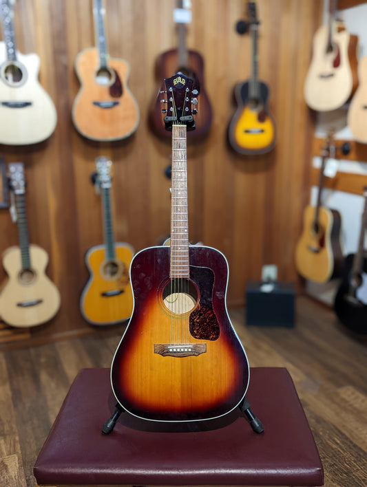 Guild G37SB Dreadnought Acoustic Guitar w/Case (1974)