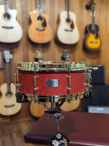 Odyssey Drums 14"x5.5" 6 Ply Maple Snare Drum - Red Sapele