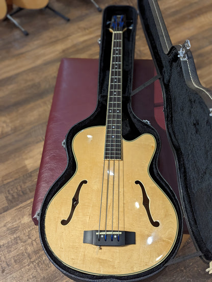 Samick HFB590 Acoustic/Electric Bass w/Hardshell Case (1992)
