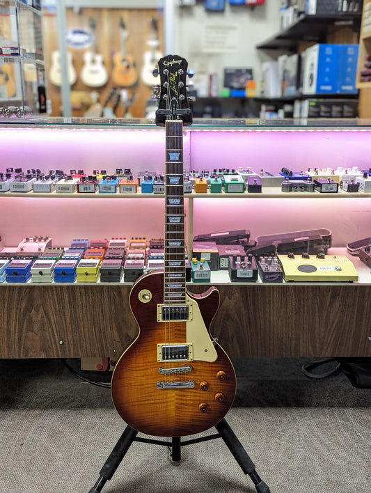 Epiphone Les Paul Standard Flame Top w/Hardshell Case & Gibson Pickups (2003)