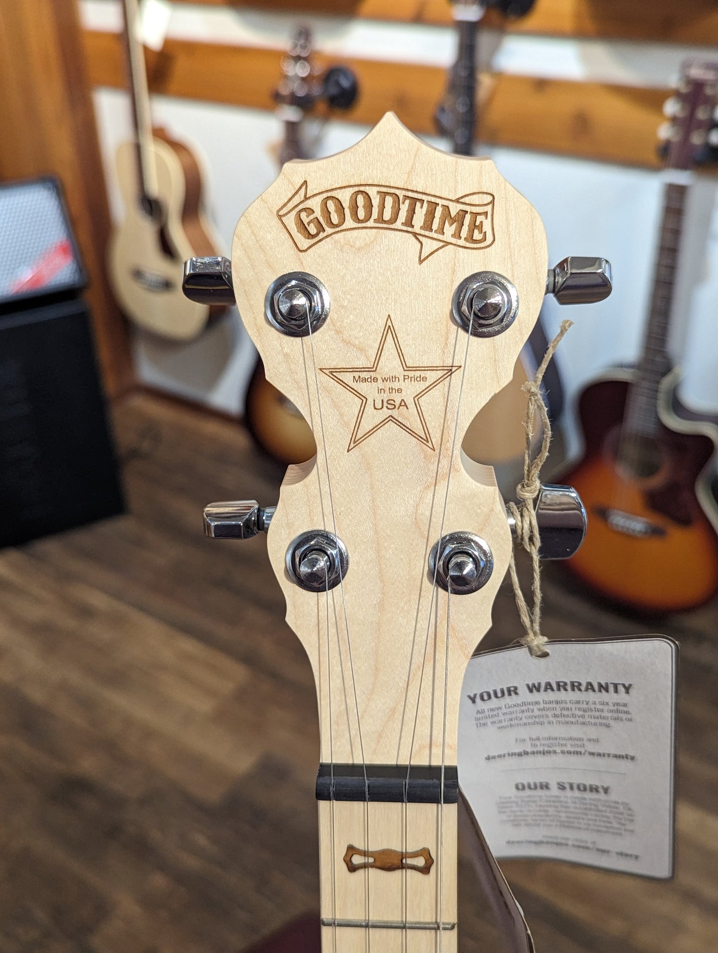 Deering Goodtime 2 5 String Banjo w/ Resonator - Left Handed