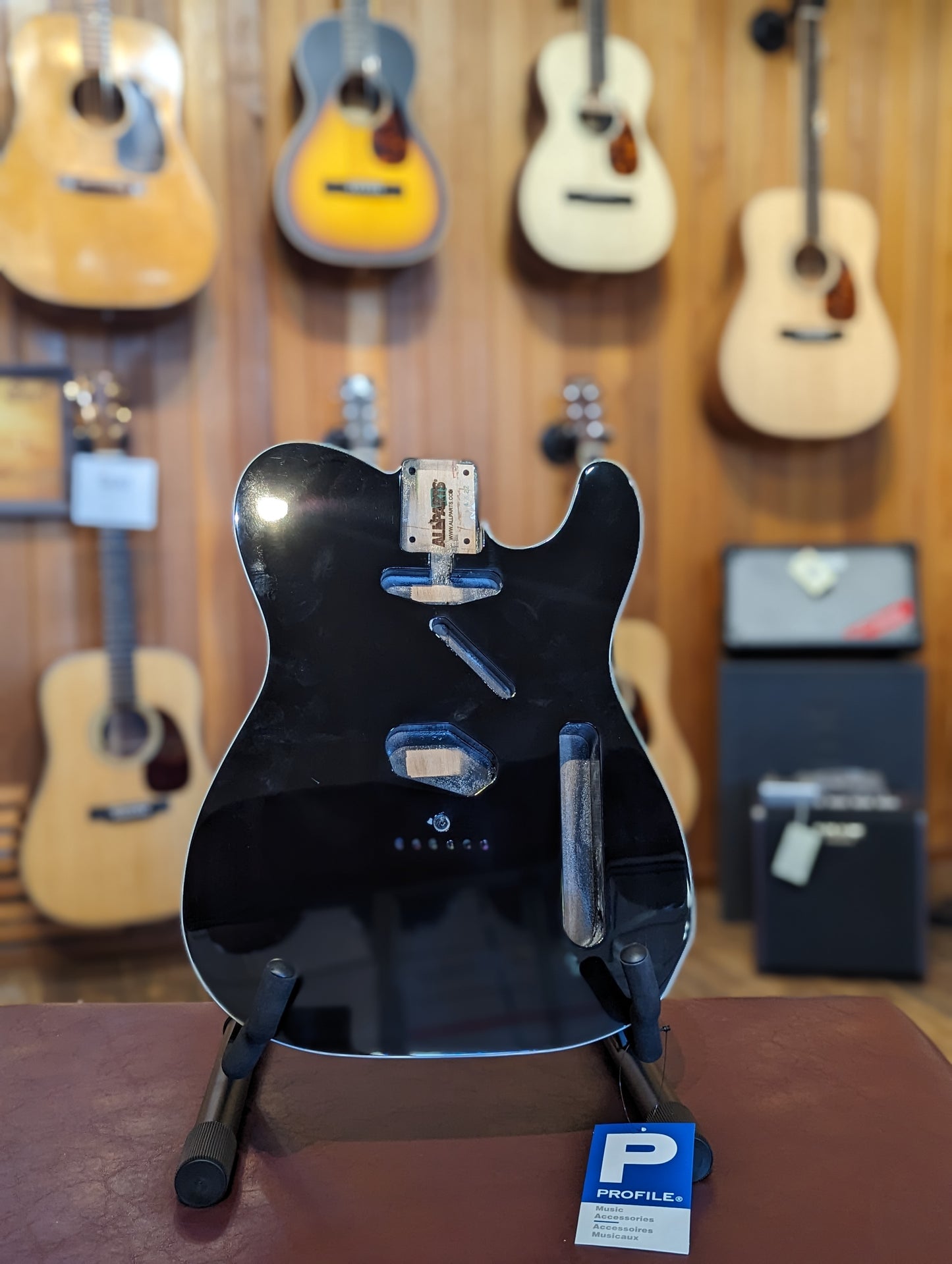 Allparts TBF-BKB Black Finished Replacement Body for Telecaster® With Binding