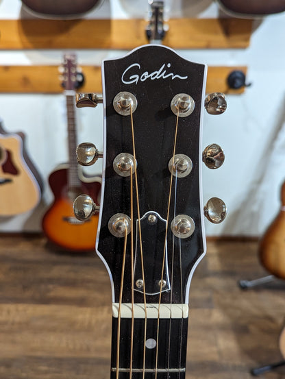 Godin Rialto JR Satina Gray HG Q-Discrete SF w/Case (Used)