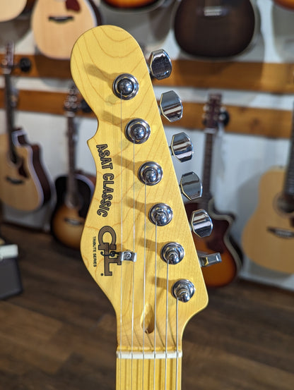 G&L ASAT Classic Bluesboy Lefty Semi-Hollow - 3-Tone Sunburst