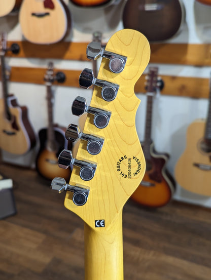 G&L ASAT Classic Bluesboy Lefty Semi-Hollow - 3-Tone Sunburst
