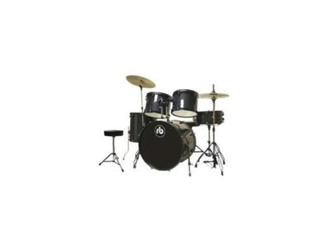 RB 5 Piece Junior Drum Kit - Black