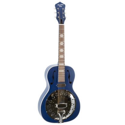 Recording King Dirty 30's Minni Bucker Resonator Guitar - Wabash Blue