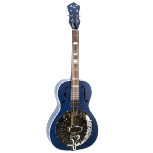 Recording King Dirty 30's Minni Bucker Resonator Guitar - Wabash Blue