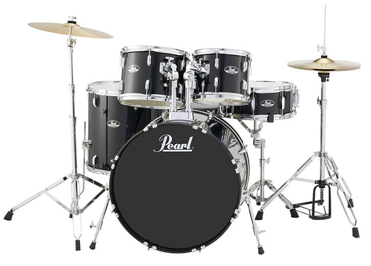 Pearl Roadshow RS525 5 Piece Drum Set - Jet Black