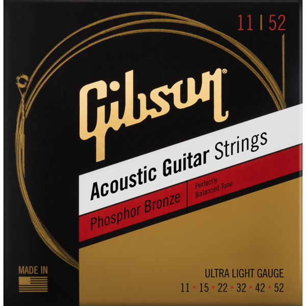Gibson Phosphor Bronze Acoustic Guitar Strings