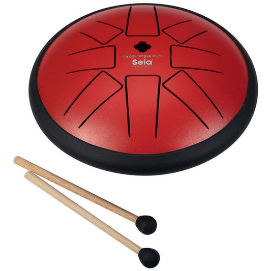 Sela Percussion 6" Melody Tongue Drum F Minor - Red
