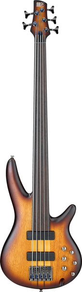 Ibanez SR Fretless 5-String Bass w/Piezo Pickup System - Brown Burst