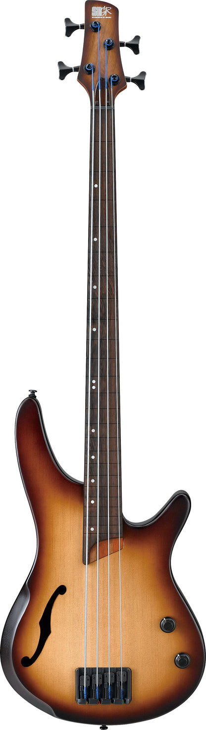 Ibanez SRH500F Fretless Bass - Natural Browned Burst Flat