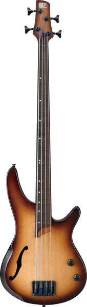 Ibanez SRH500F Fretless Bass - Natural Browned Burst Flat