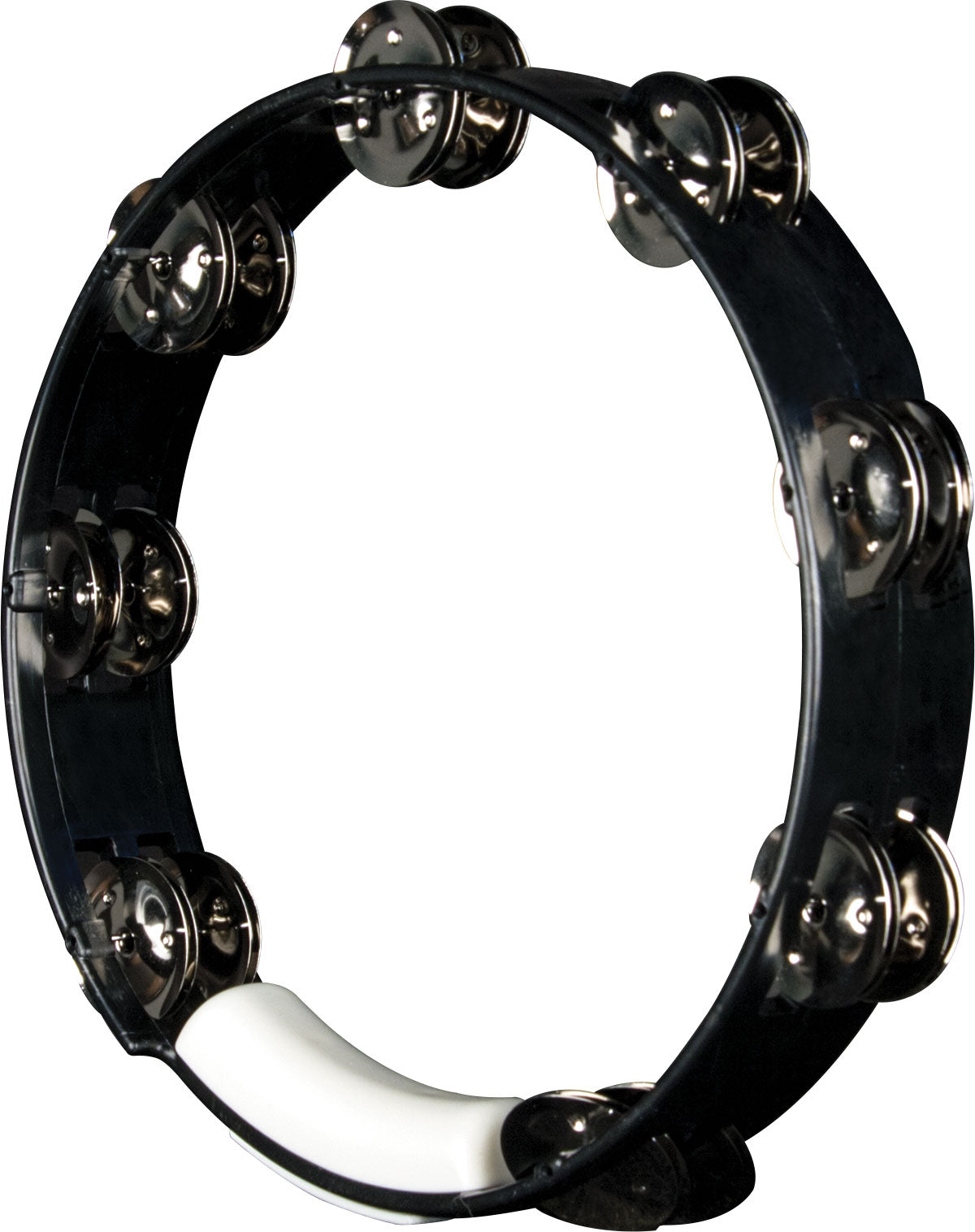 Rhythm Tech 10" Tambourine - Black with Nickel Jingles