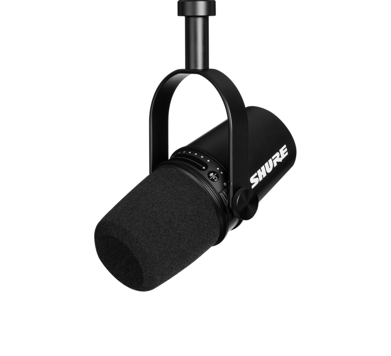 Shure MV7-K USB/XLR Large Diaphragm Dynamic Microphone