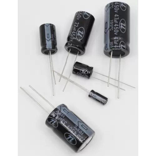CE 100uF Aluminum Electrolytic Capacitors (Pack of 5)