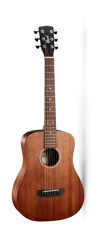 Cort AD Mini Mahogany Travel Acoustic with Gig Bag - Open Pore