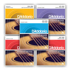 D'addario EJ Series Phosphor Bronze Acoustic Guitar Strings