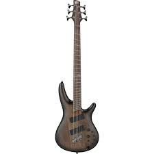 Ibanez SRC6MS 6-String Multi Scale Bass Guitar - Black Stained Burst Low Gloss