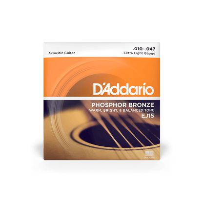 D'Addario EJ Series Phosphor Bronze Acoustic Guitar Strings