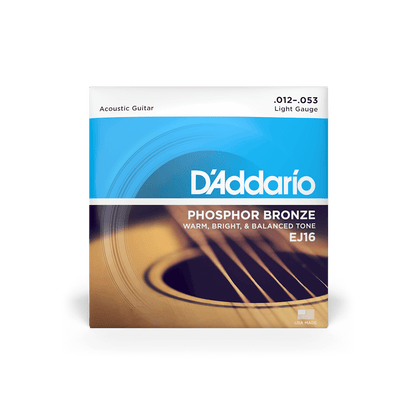 D'Addario EJ Series Phosphor Bronze Acoustic Guitar Strings